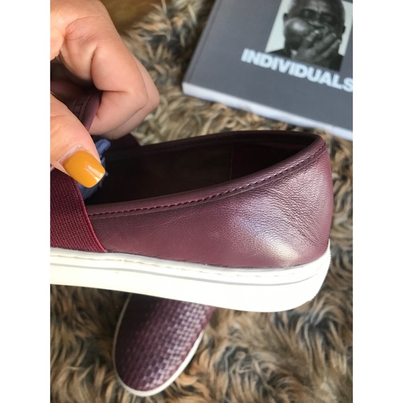 Wine | Vince Camuto Weaves Woven Slip on Sneaker - Picture 6 of 8